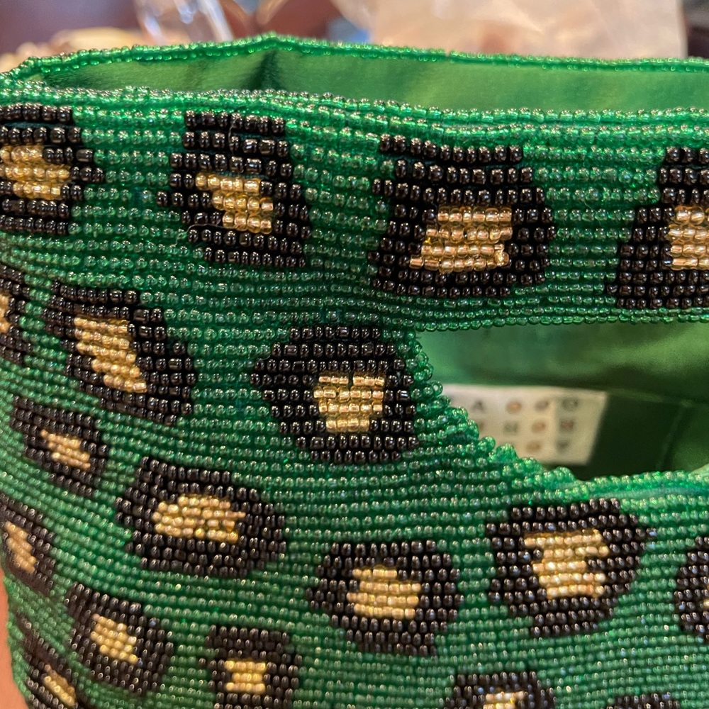 New Green Cheetah Design Clutch